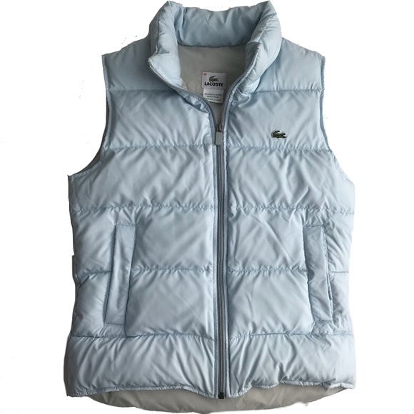 Lacoste Jackets & Blazers - Authentic Lacoste Down Puffer Vest Baby Blue